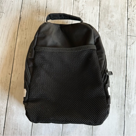 PREOWNED ADIDAS BLACK WHITE LUNCH BOX ZIP TOP - Picture 6 of 6